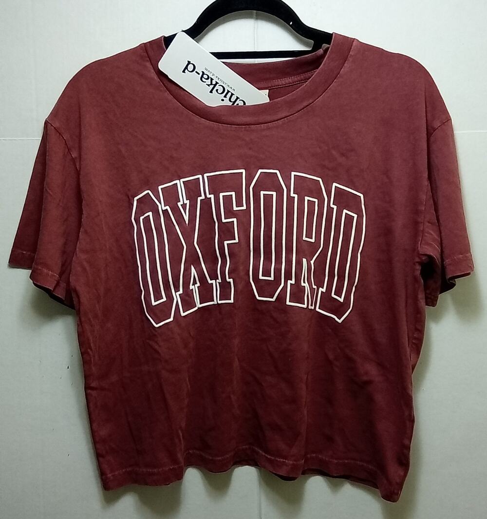 Oxford Ole Miss Rebels Chicka-D Cropped Shirt Women's Medium
